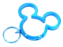 Mickey Mouse Head Shape Aluminum Carabiner with Key Ring